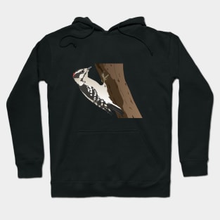 Downy Woodpecker Bird Hoodie